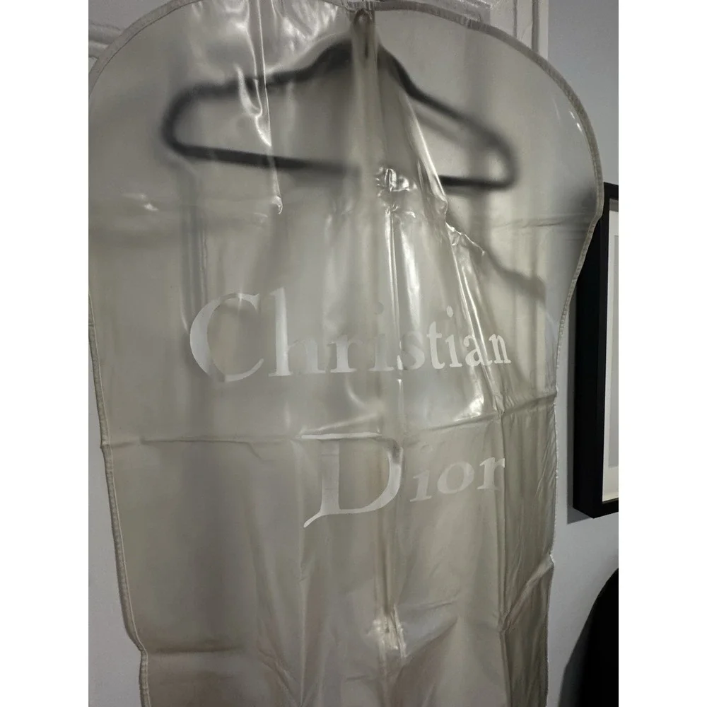 Christian Dior Garment Bag Clear Vintage Authentic